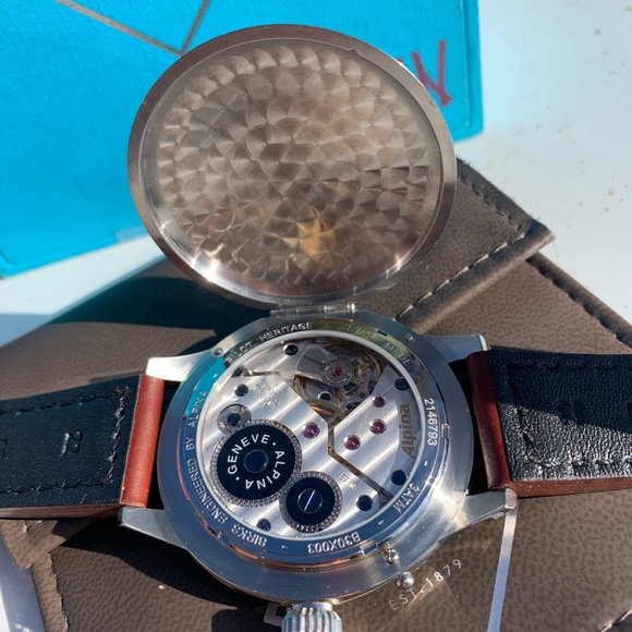 Maison Birks Watch, Alpina manual, hinged back 50mm Bezel - Picture 1 of 6